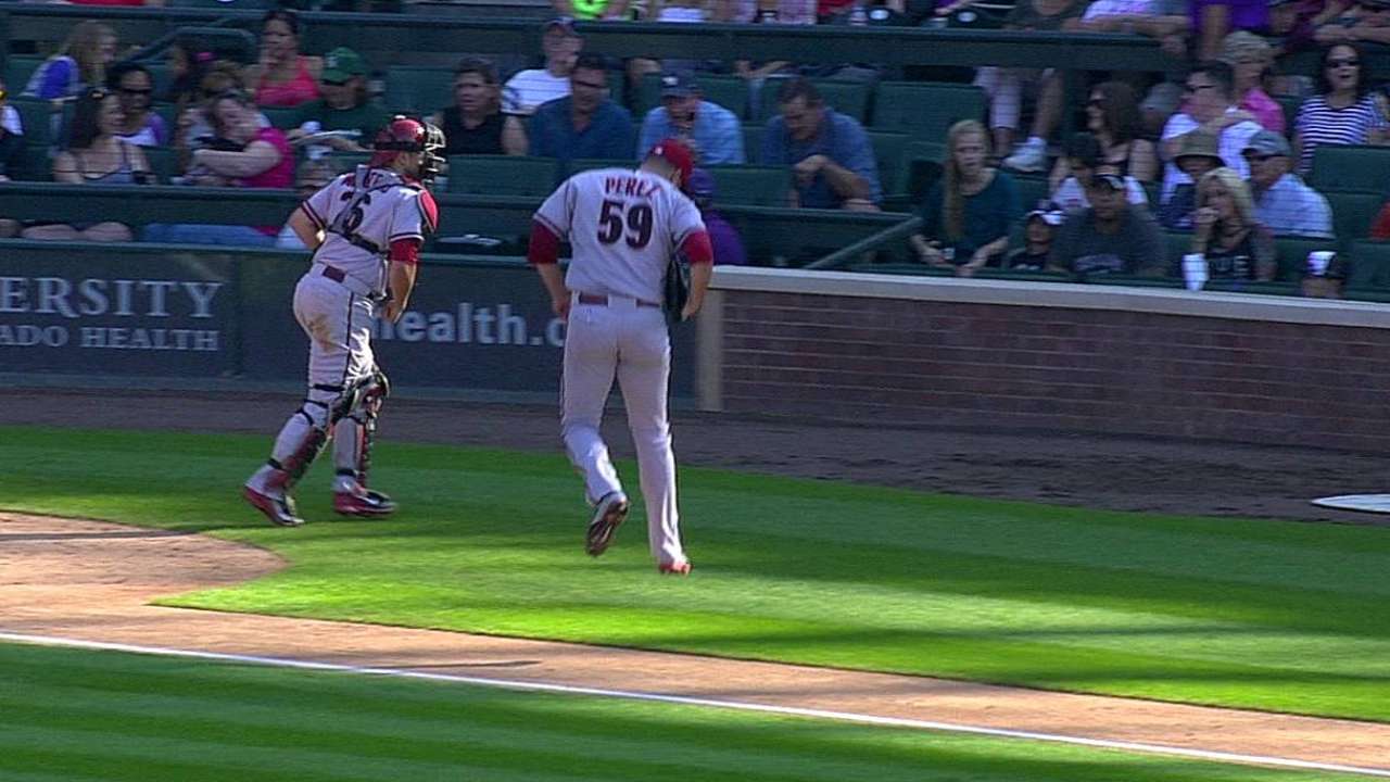 Perez makes D-backs history
