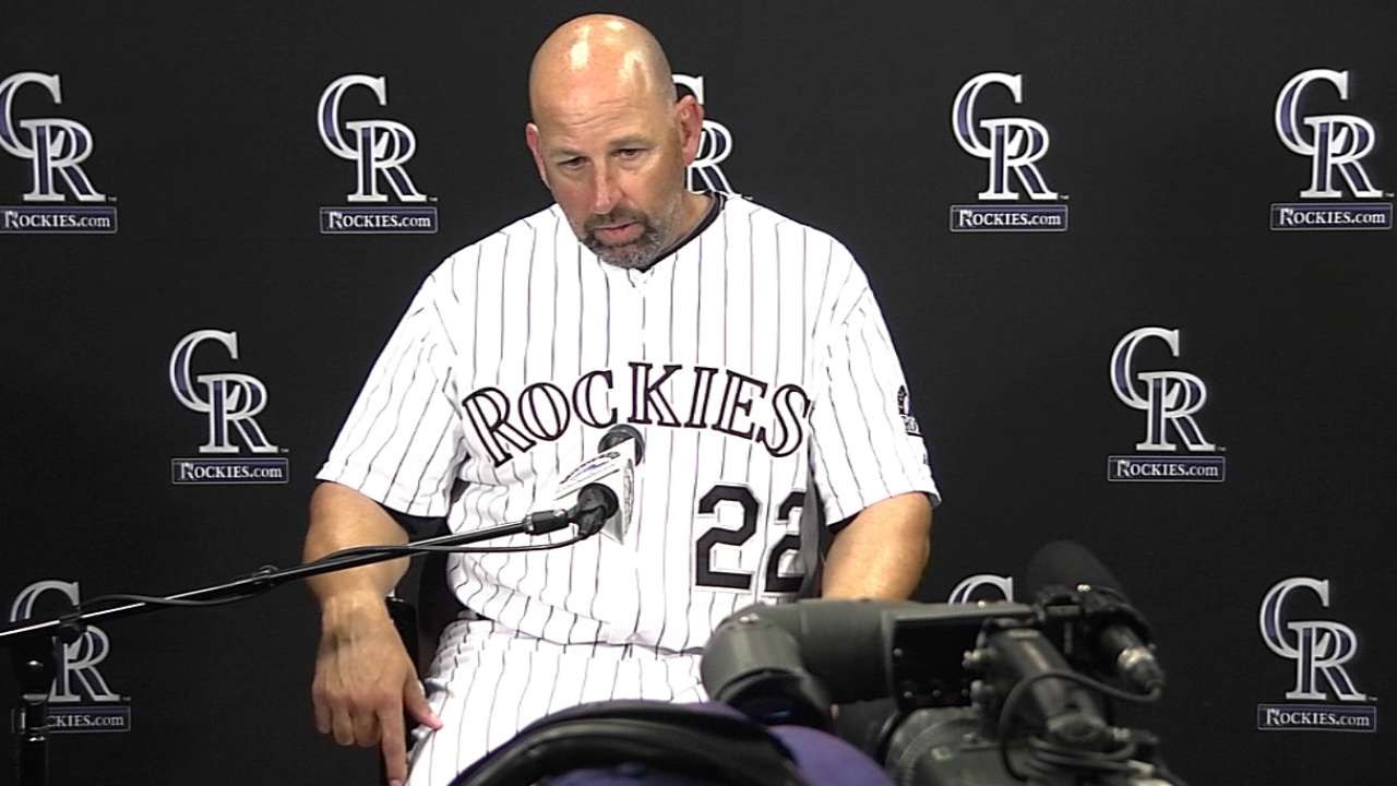 Weiss disappointed with Rockies' home record