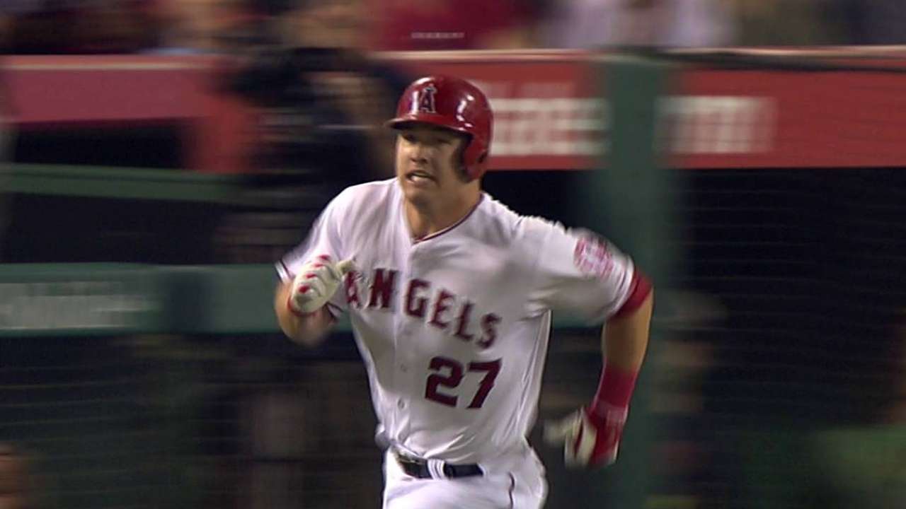 Trout's triple to the gap