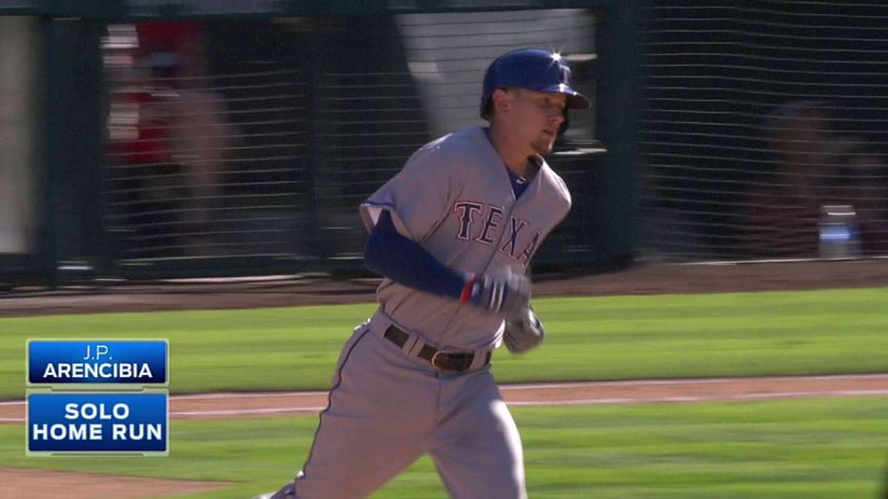 Rua lifts Rangers with first career home run