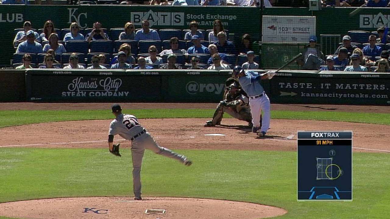 Royals opt for speed at top of batting order
