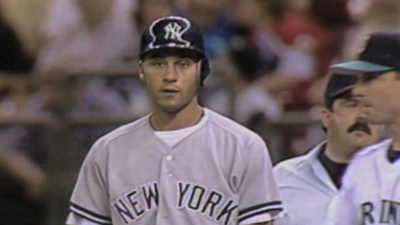 Jeter's first career hit
