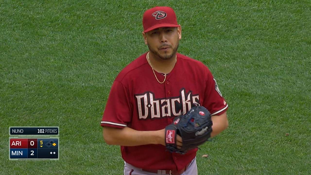 Nuño luce bien pero D-backs caen vs. Mellizos