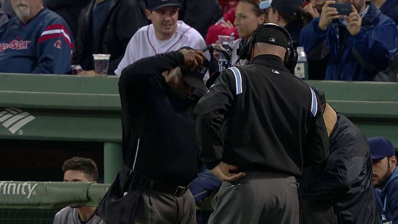 Overturned call ends second inning