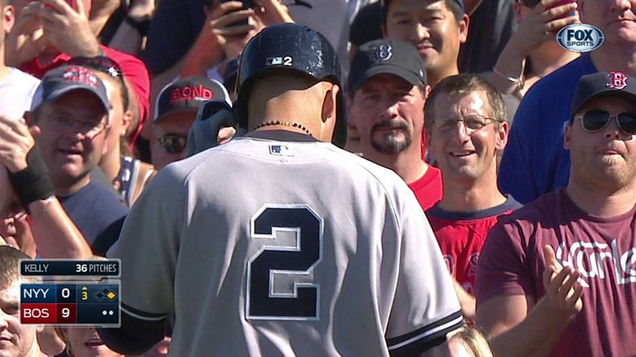 Tanaka has rough outing in Jeter's penultimate game