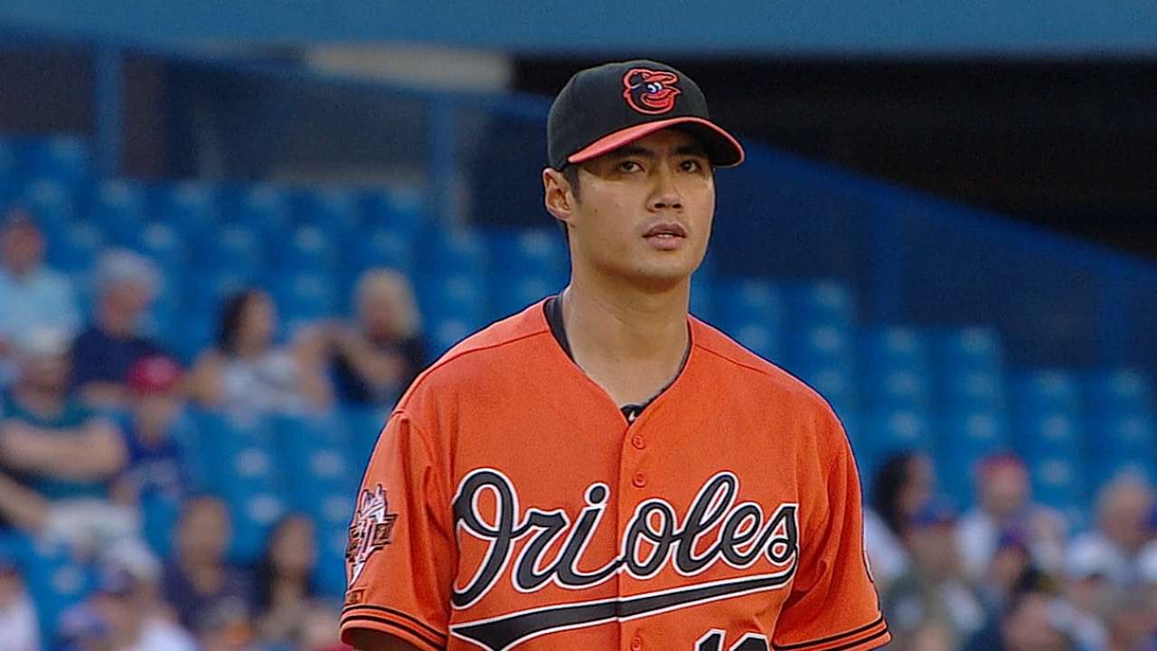Chen falls short of 17th victory in loss to Jays