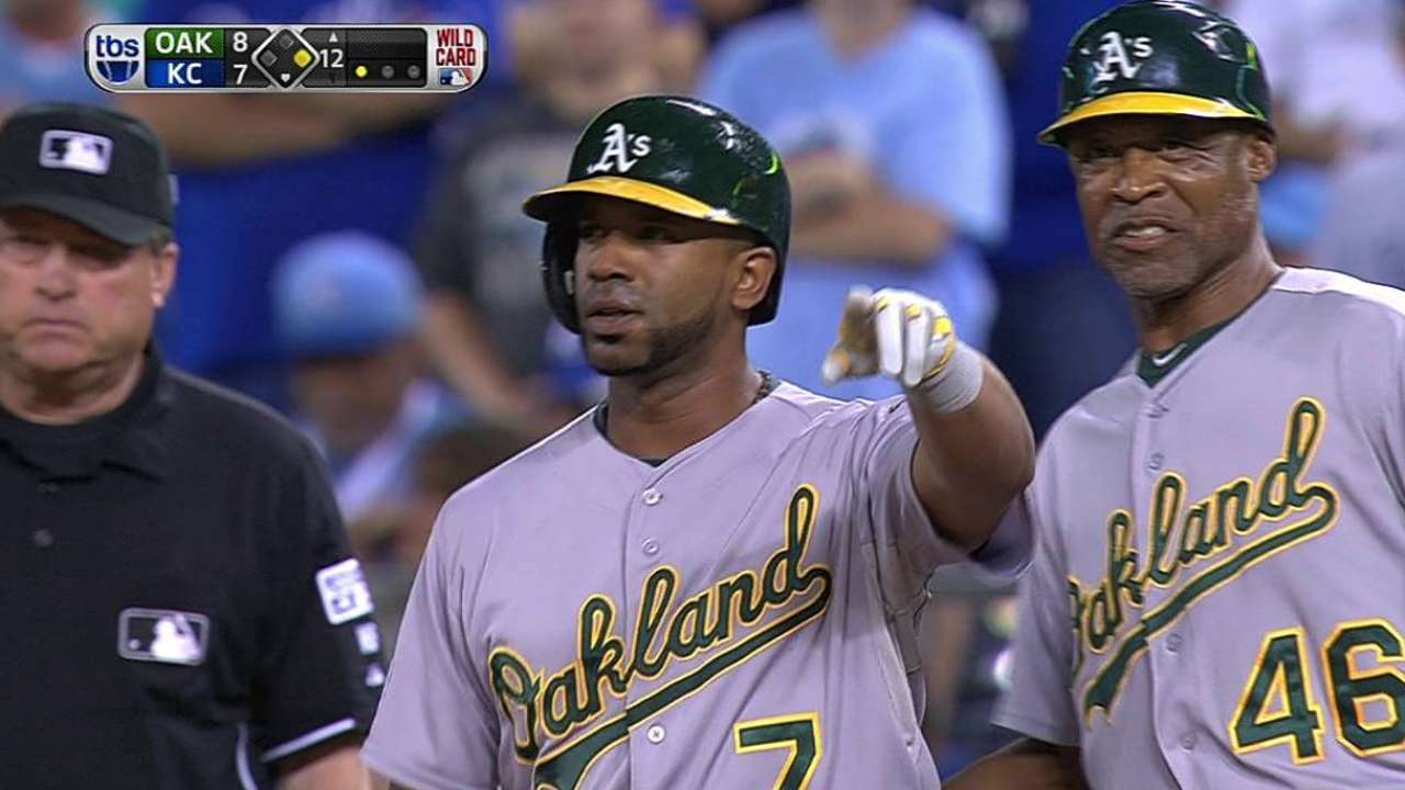 Oakland falla en extra innings y son eliminados por K.C.