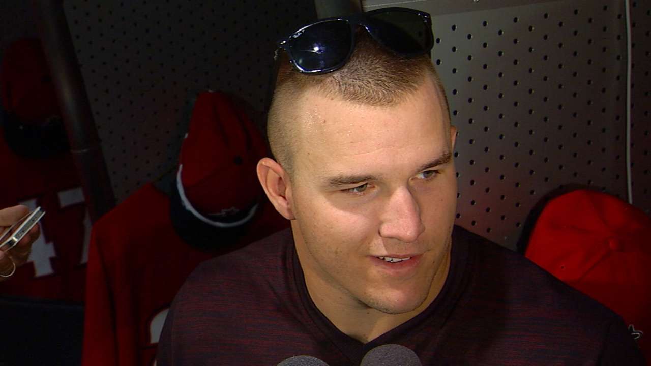 Trout feels anxiety, letdown in postseason debut