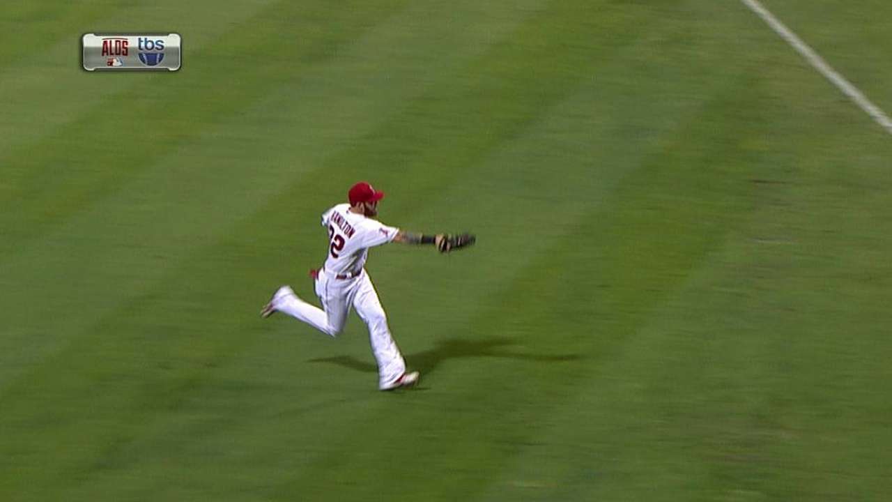 Hamilton's running catch