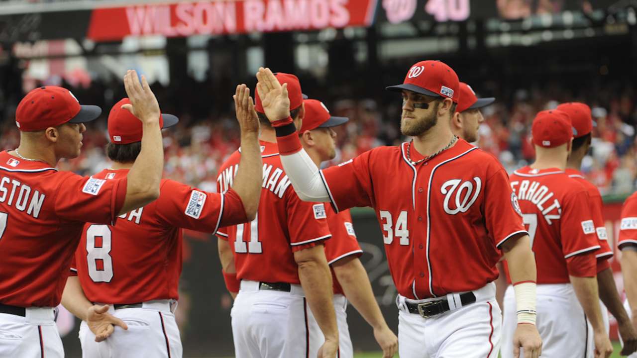Oct. 6 Bryce Harper and Doug Fister postgame interview