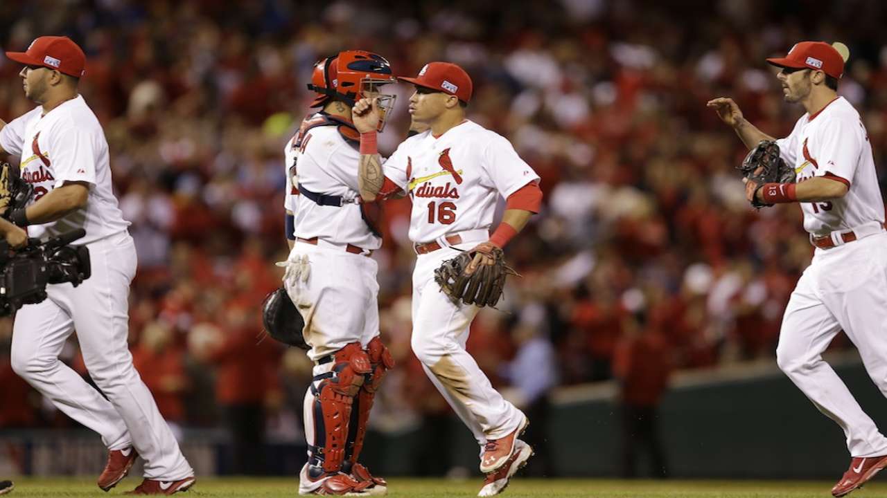 Oct. 6 Matt Carpenter, Kolten Wong and John Lackey postgame interview