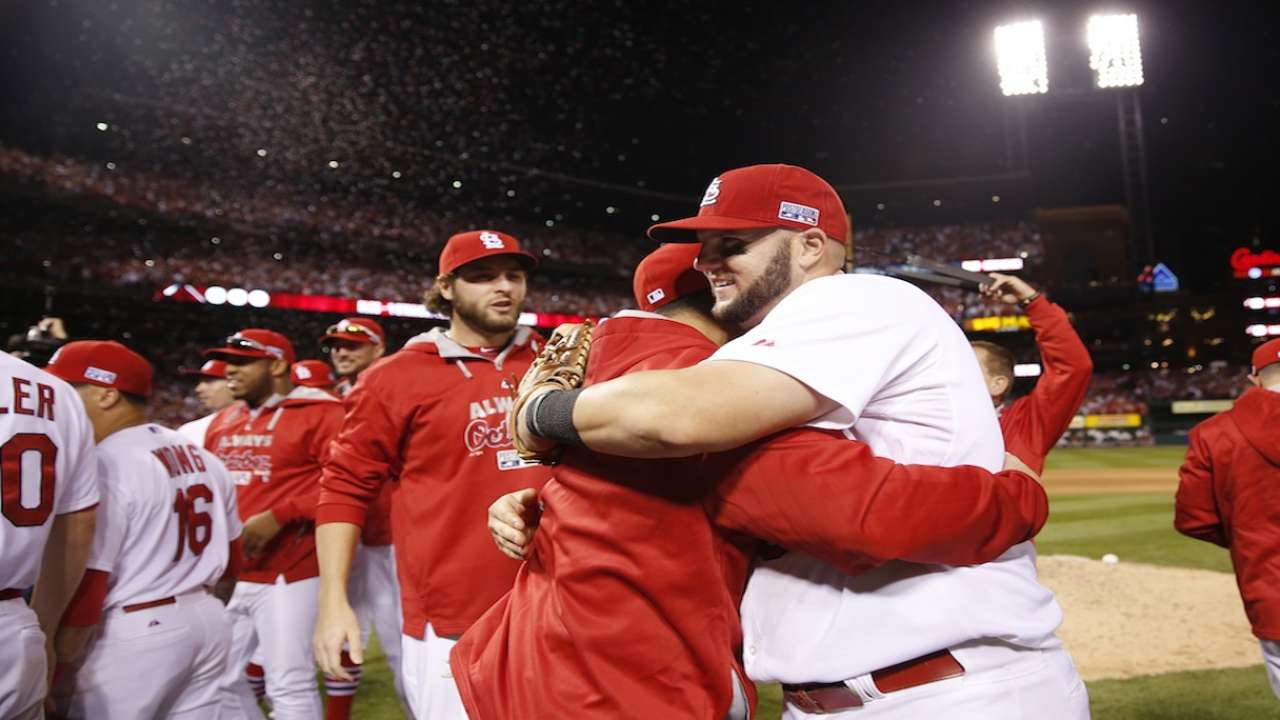 Oct. 7 Matt Adams / Shelby Miller postgame interview