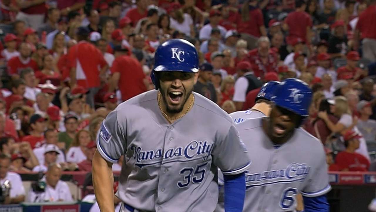 Oct. 10, Moustakas, Hosmer ALCS Game 1 interview
