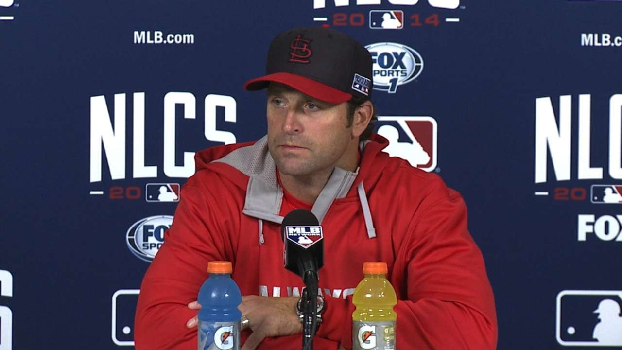 Oct. 10 Mike Matheny workout day interview