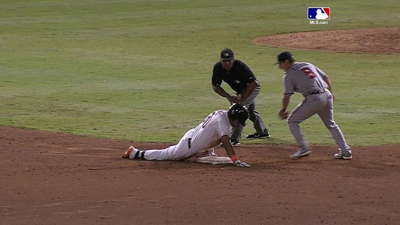 Ruiz doubles in the 9th