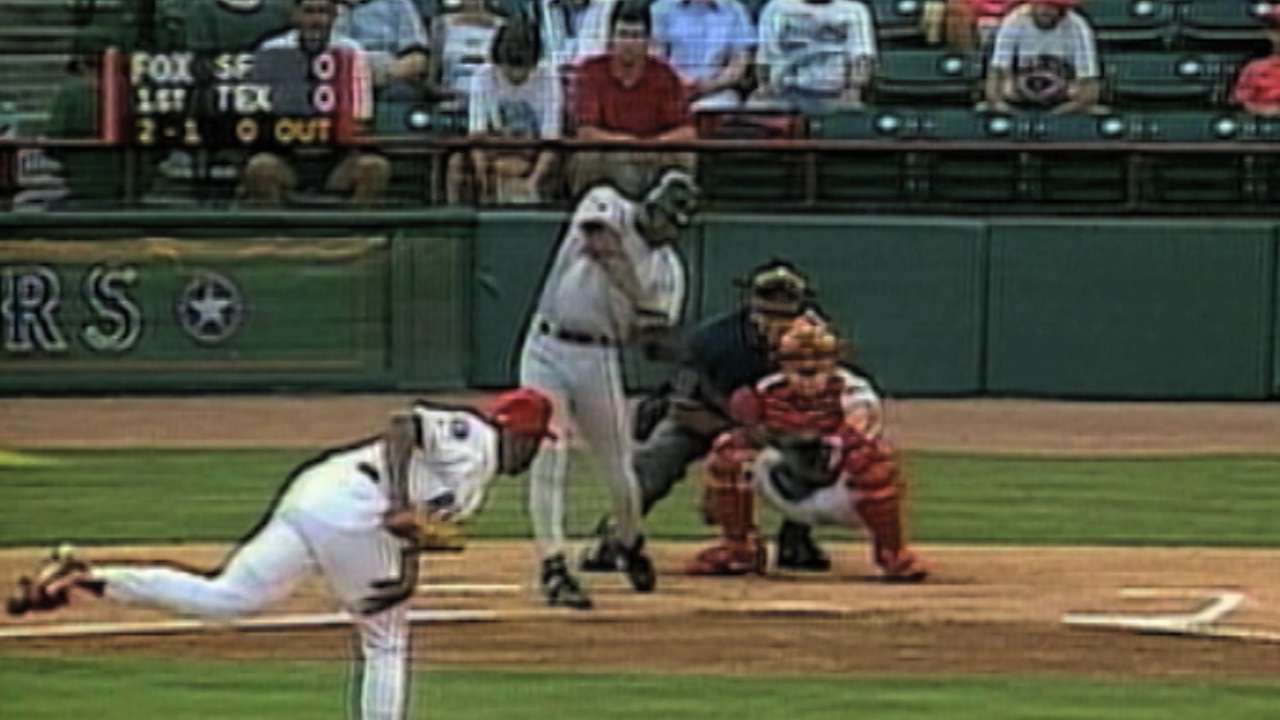 First ever Interleague hit