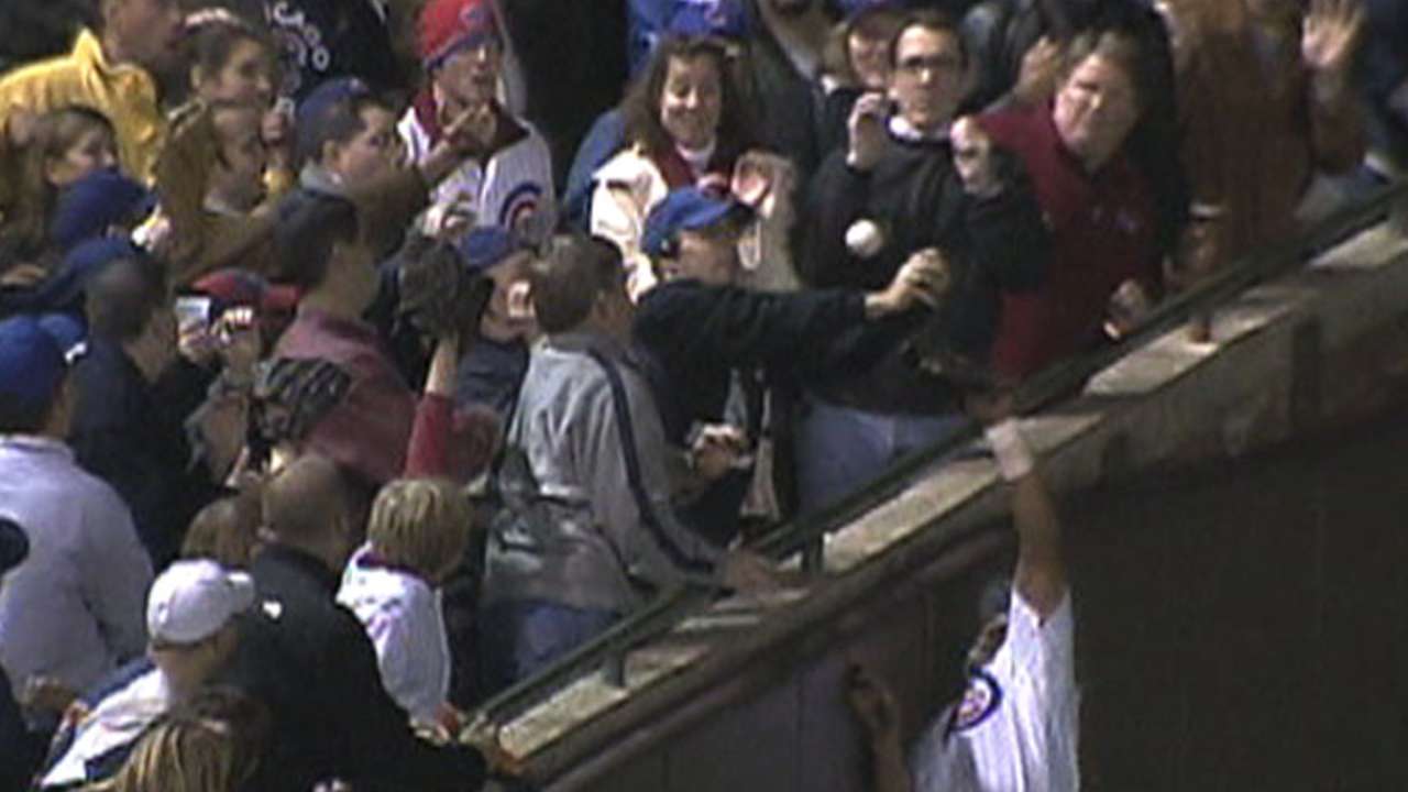 Bartman interferes with Alou