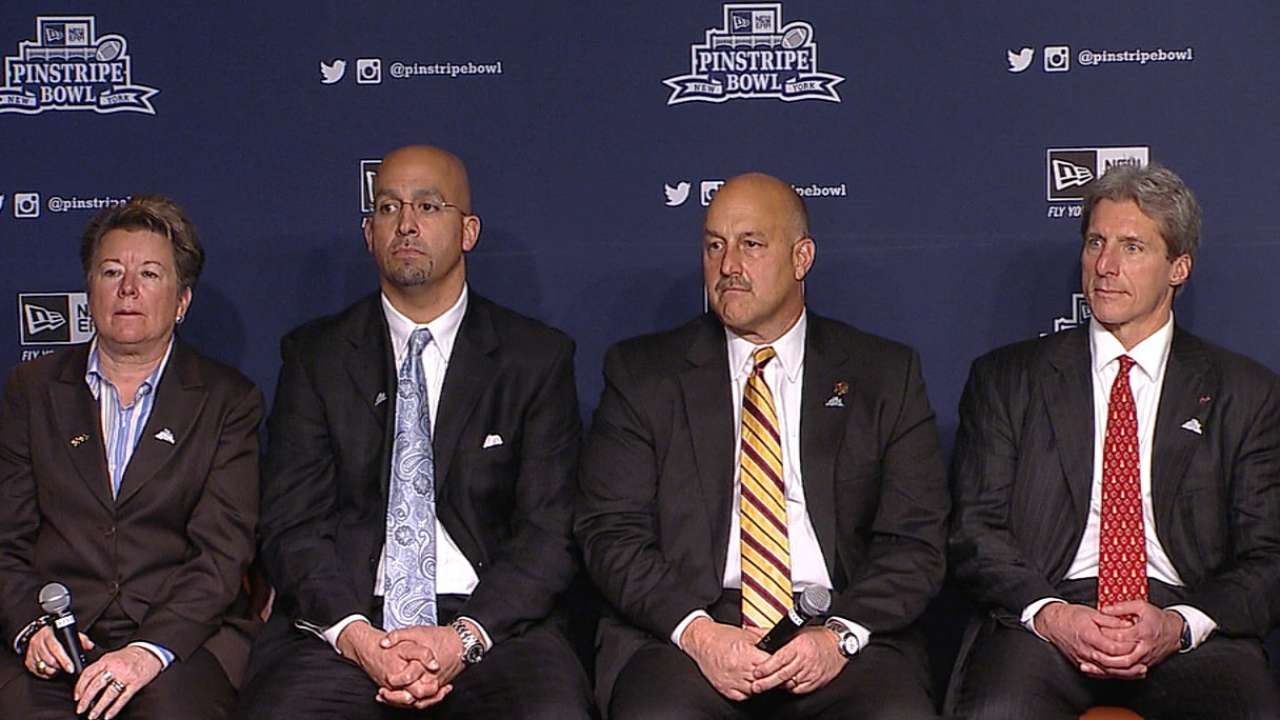 Tradition-laden schools amped for Pinstripe Bowl