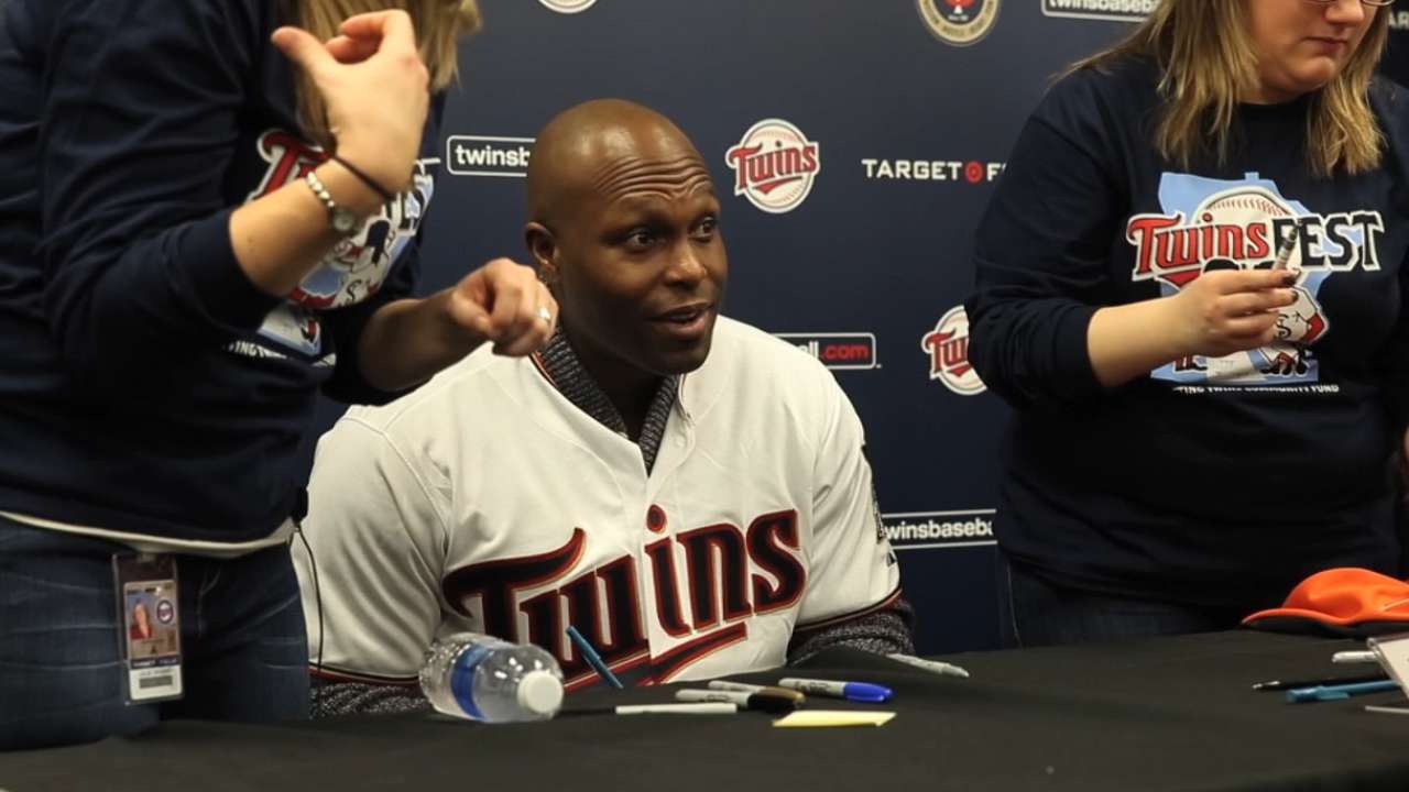 Torii Hunter at TwinsFest