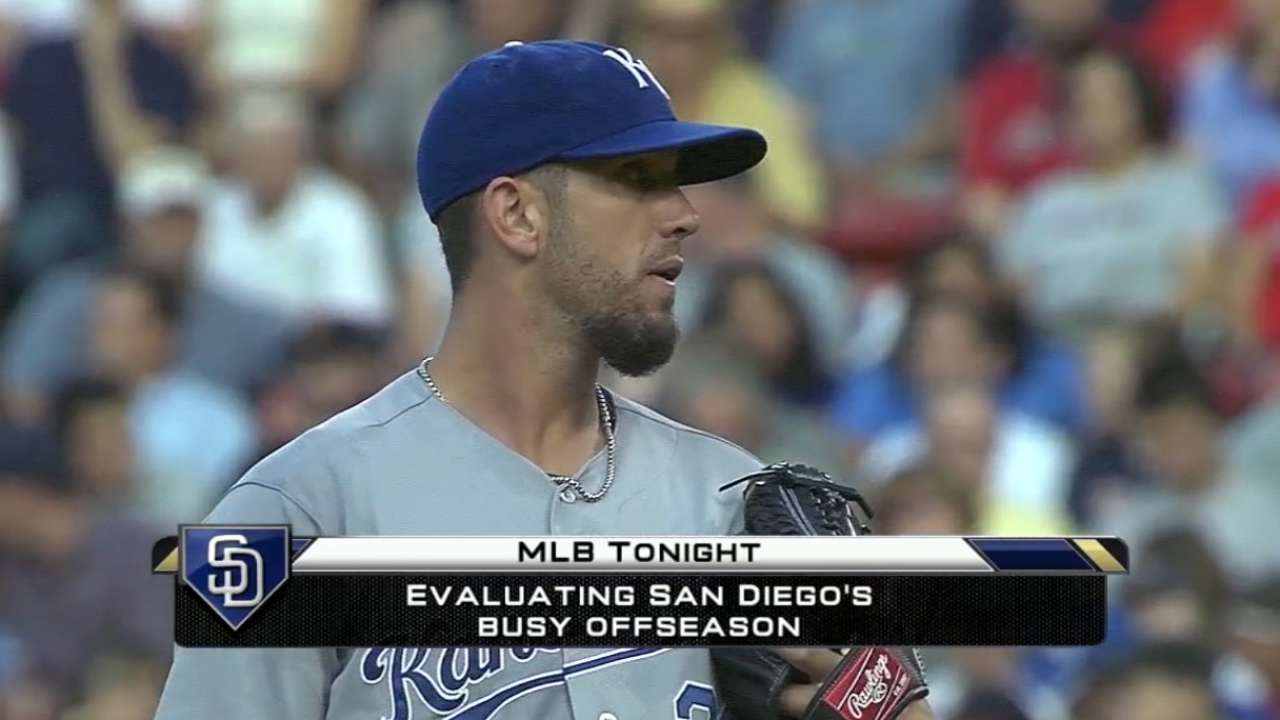 Brock evaluates Shields, Padres