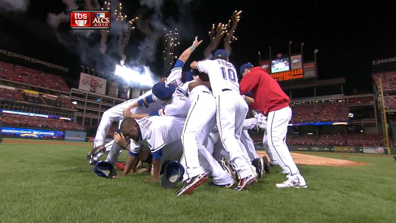 Rangers win AL pennant