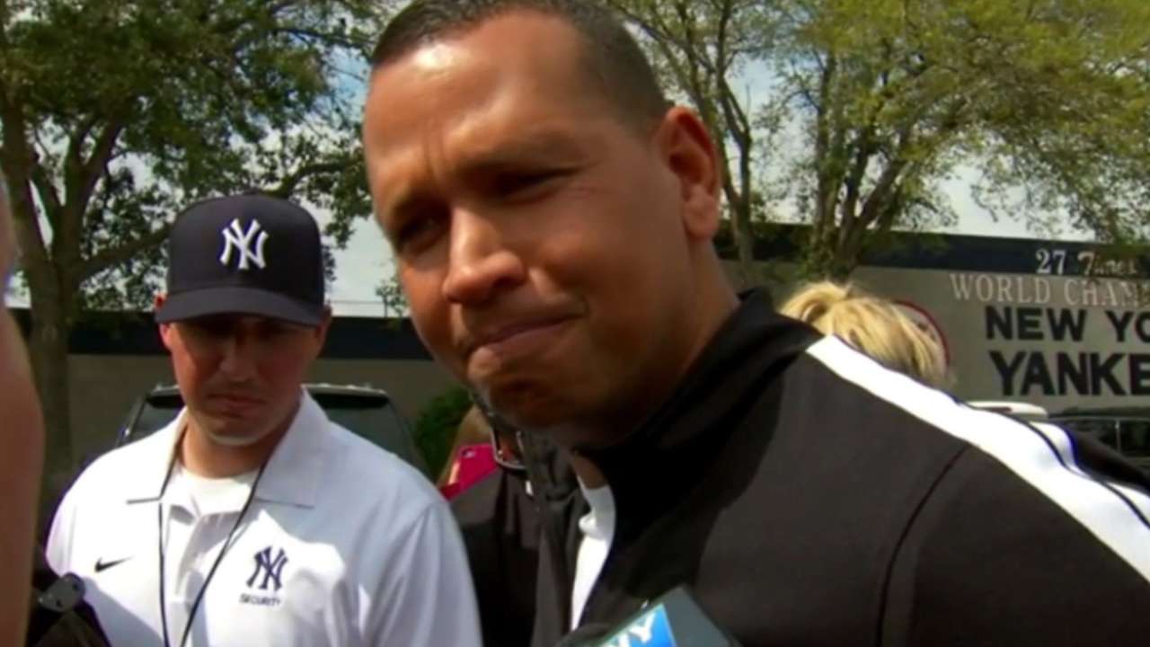 A-Rod on second day at camp