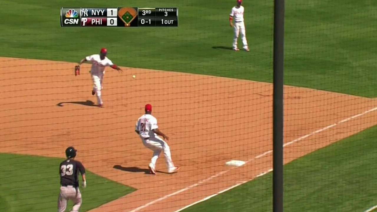 Howard's nice diving play