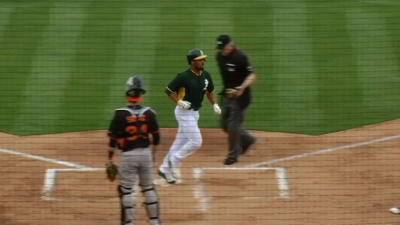 New shortstop Semien homers twice in Cactus League debut