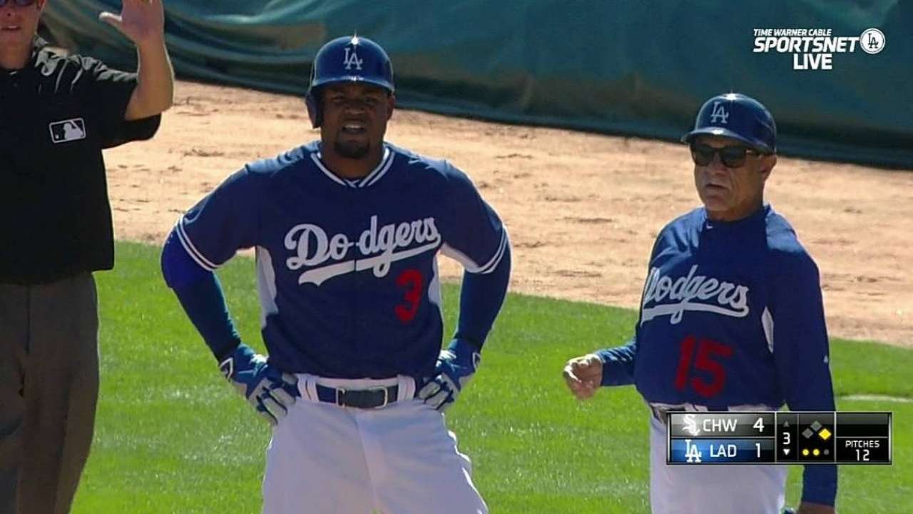 Relievers struggle in Dodgers' Cactus League debut