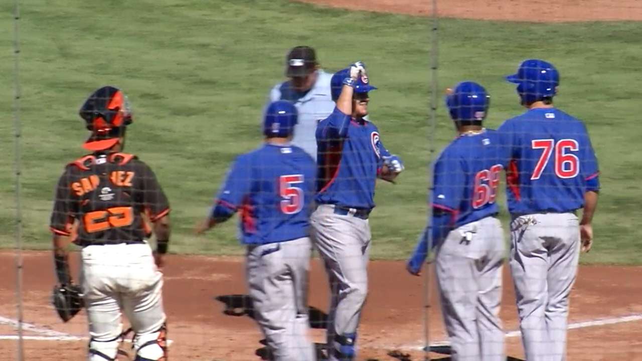Schwarber's birthday grand slam