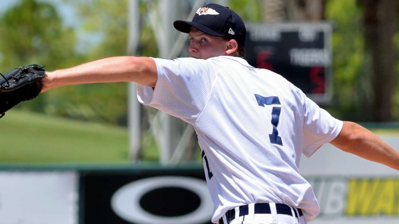 Tigers' Kubitza tosses four hitless innings in AFL