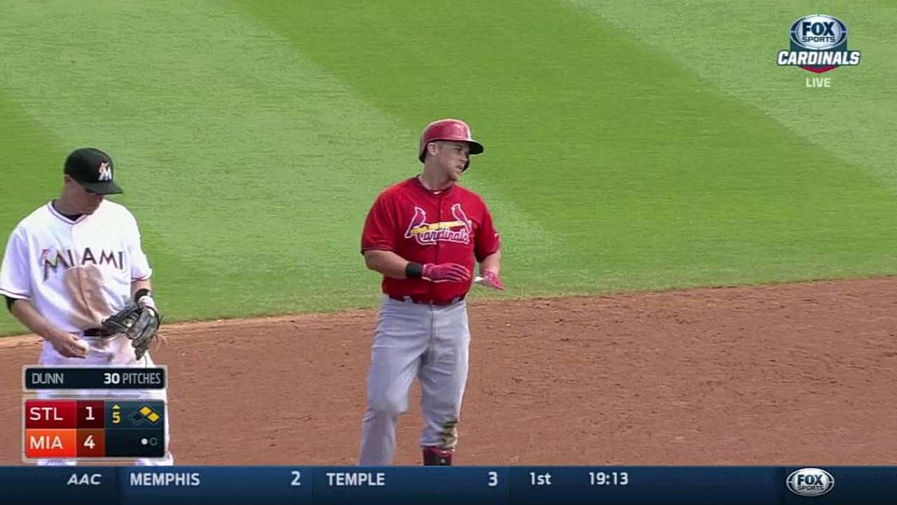 Two hits each for Kozma, Piscotty vs. Marlins