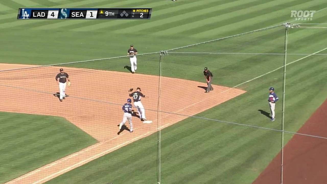 Peterson's diving grab