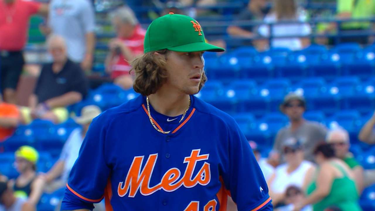 deGrom strikes out six