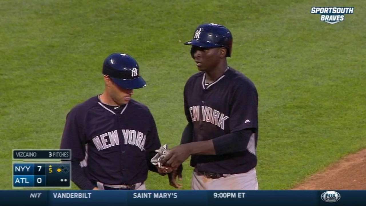 Gregorius' RBI triple