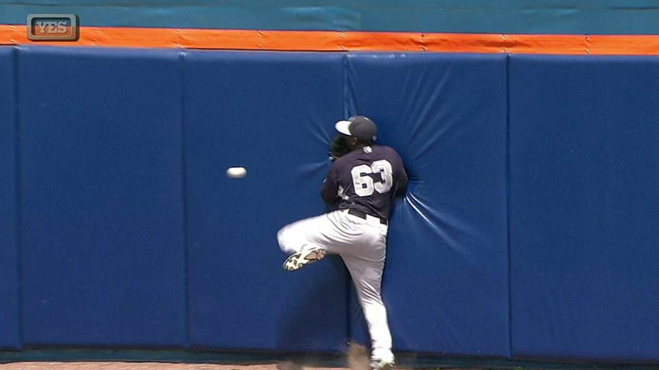 Pirela exits after hitting wall