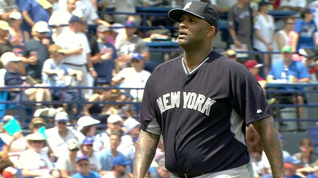 Sabathia's 1st-inning strikeout