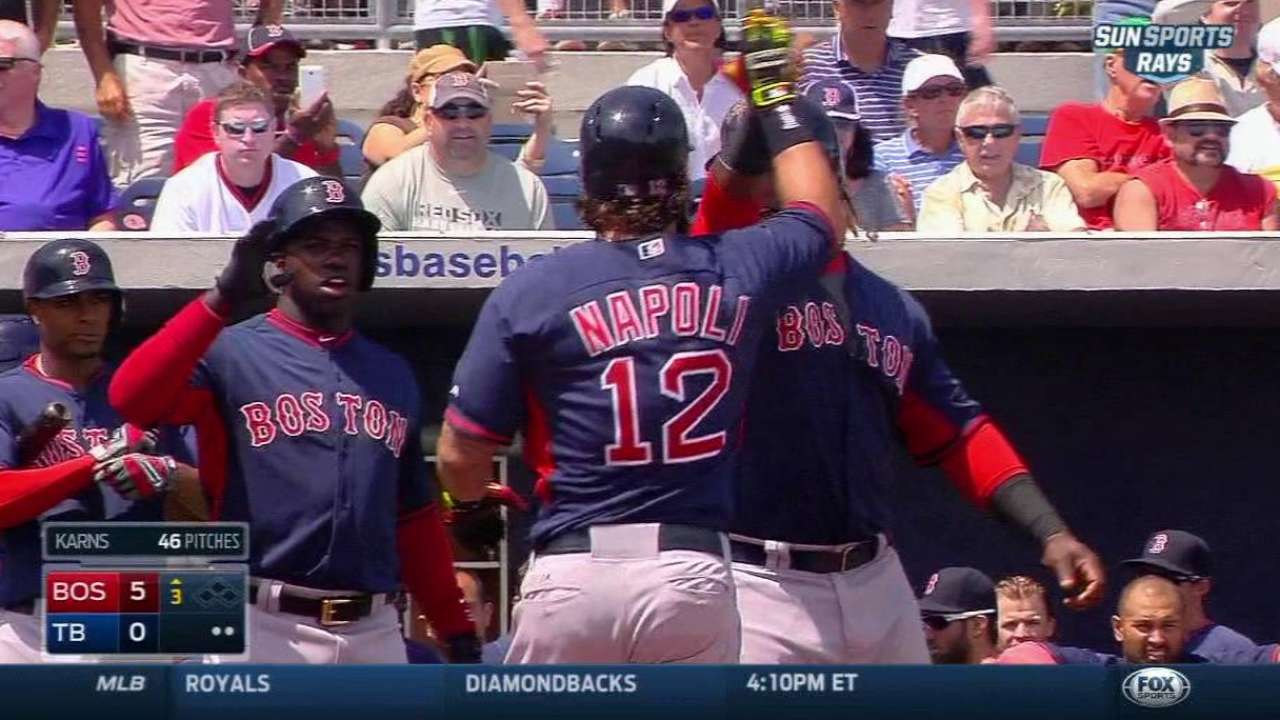 Napoli, Ramirez lead way as Red Sox defeat Rays
