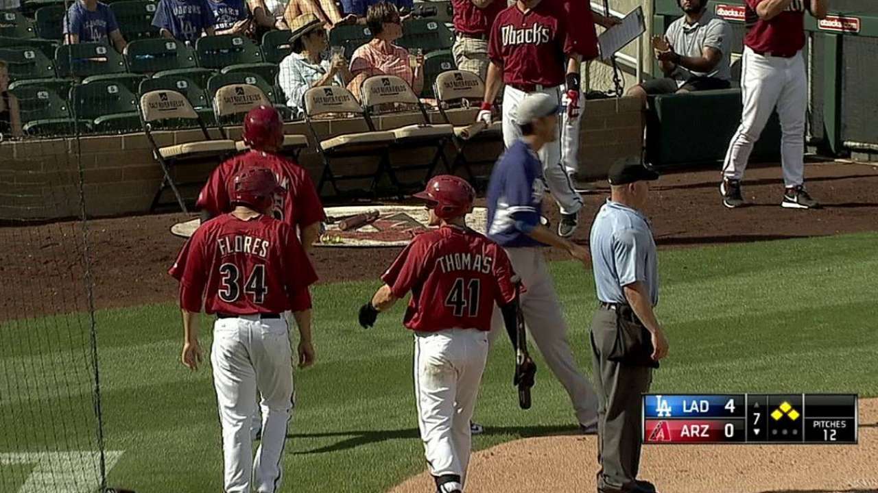 Lopez, offense can't get on track in loss to Dodgers