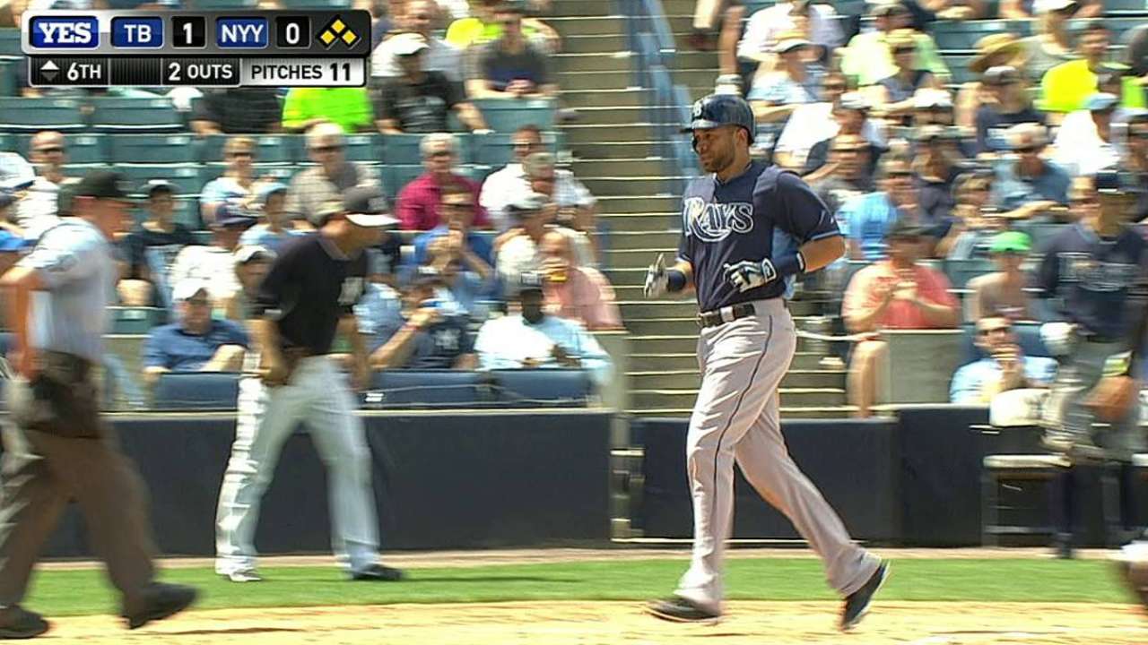 Two Rays score on fielding error