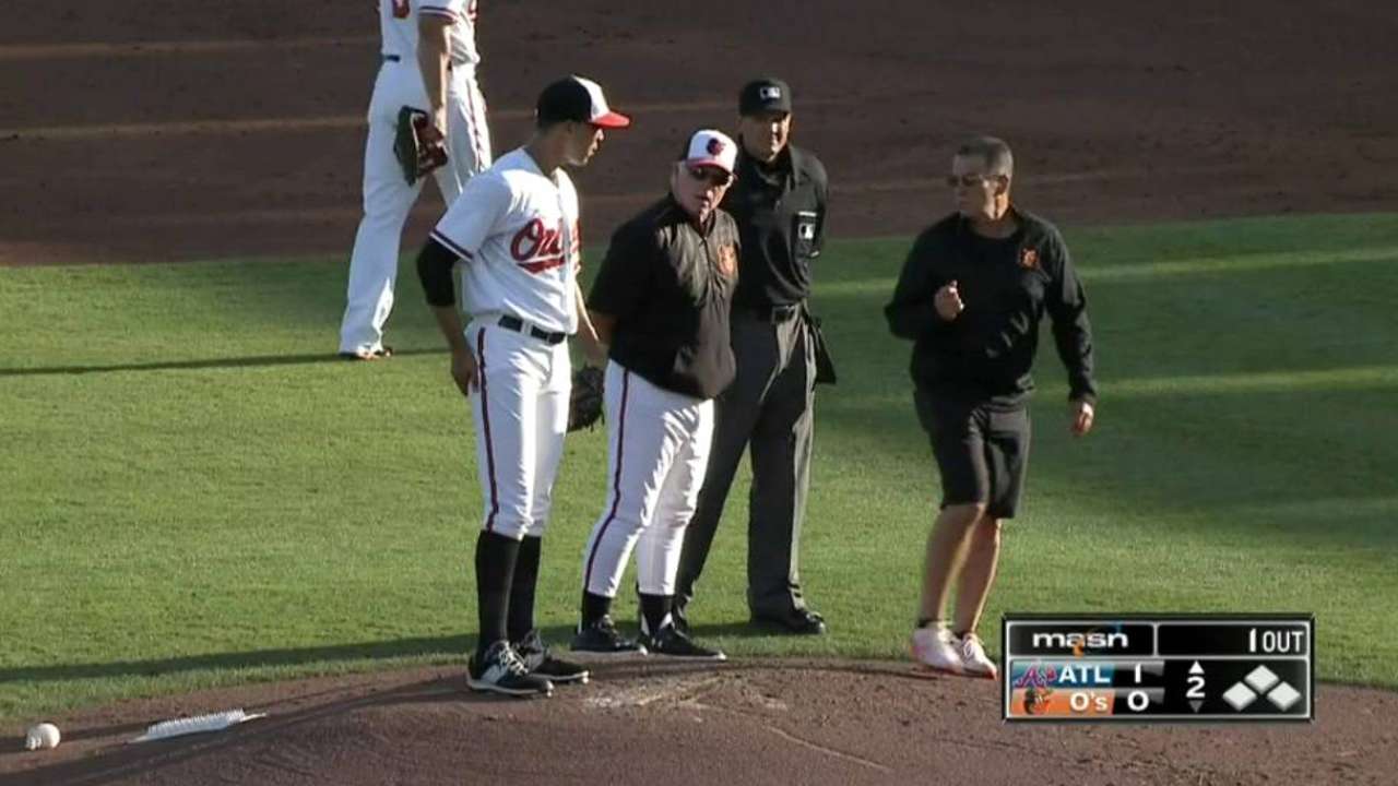 Jimenez hit but gets the out