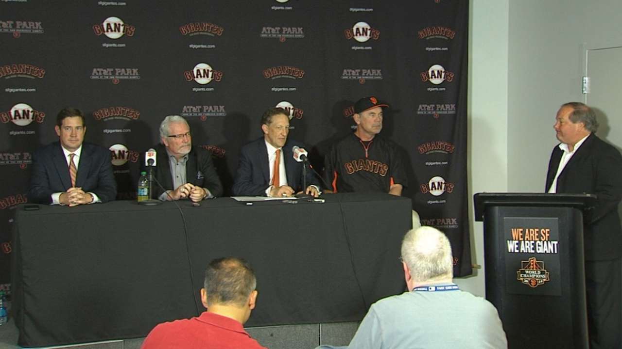Bochy, Sabean discuss extensions