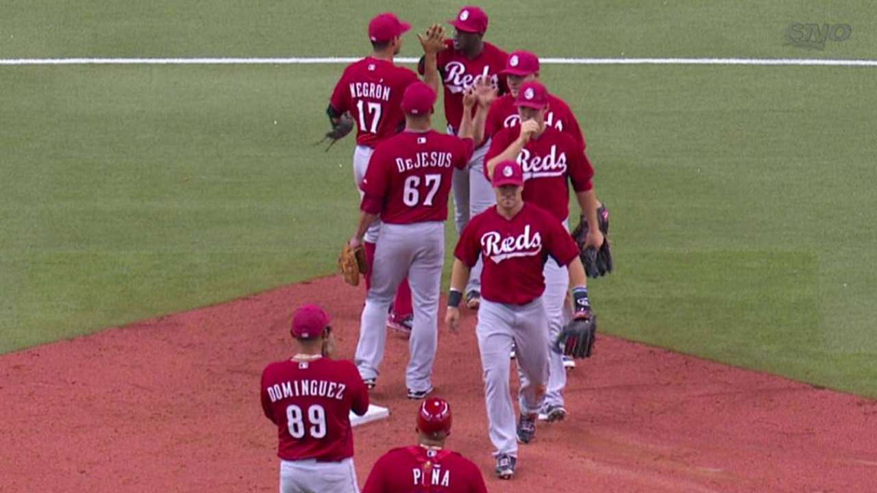 Adcock notches the save