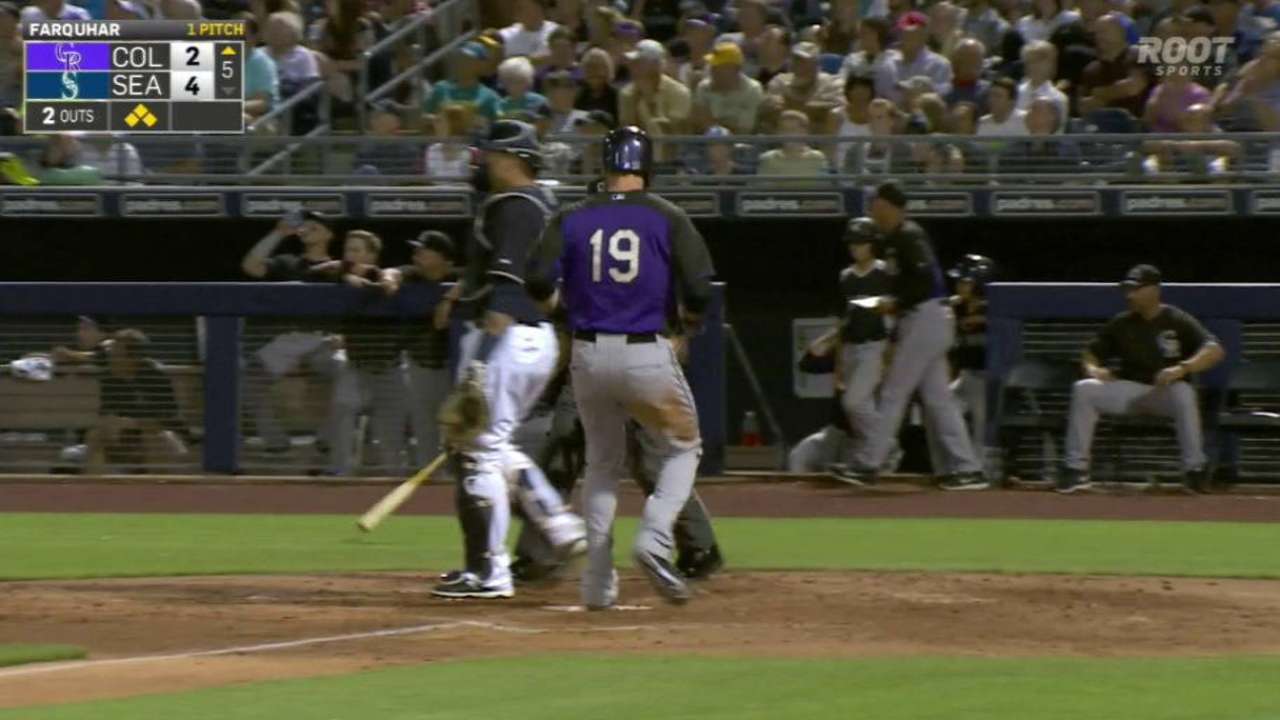 Lyles struggles in shortened start as Rox lose to M's