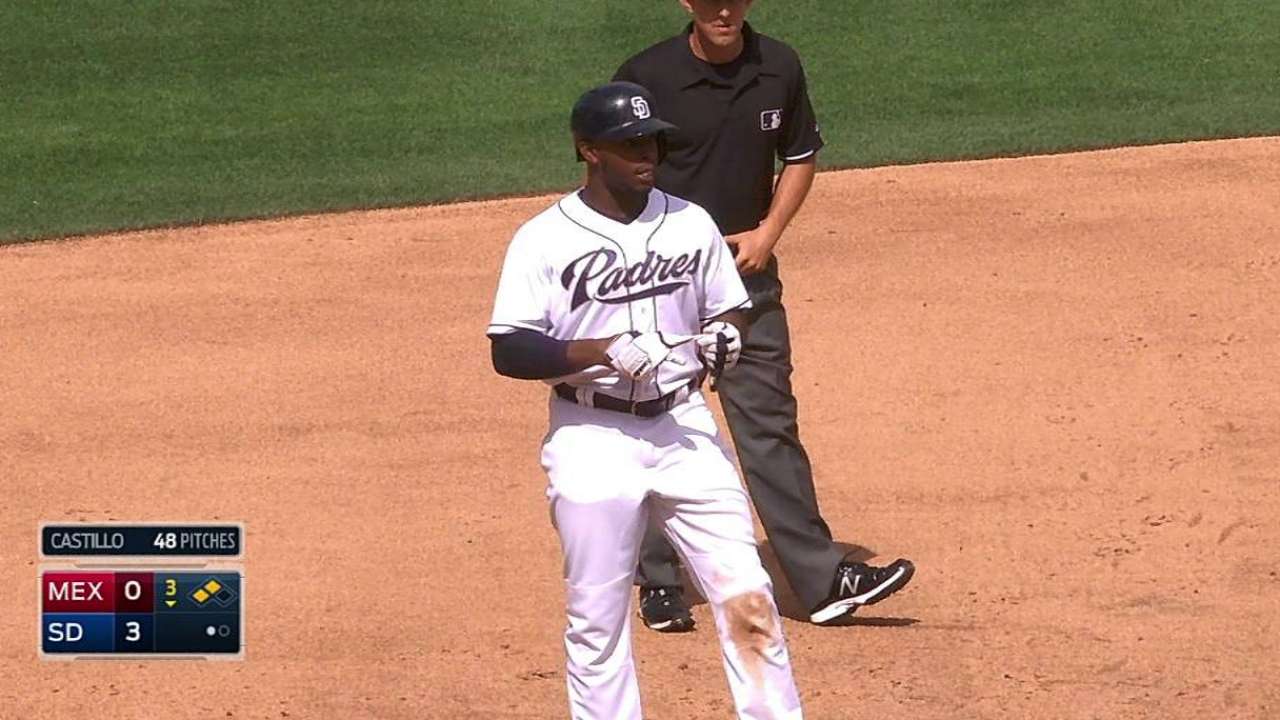 Upton's two-run double