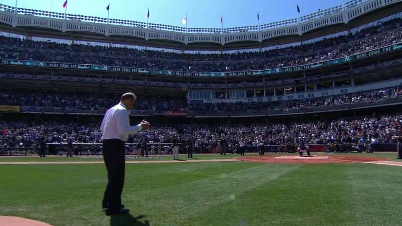 Torre's ceremonial first pitch