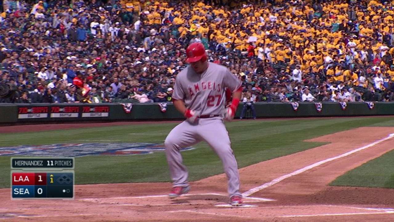 Trout's solo shot