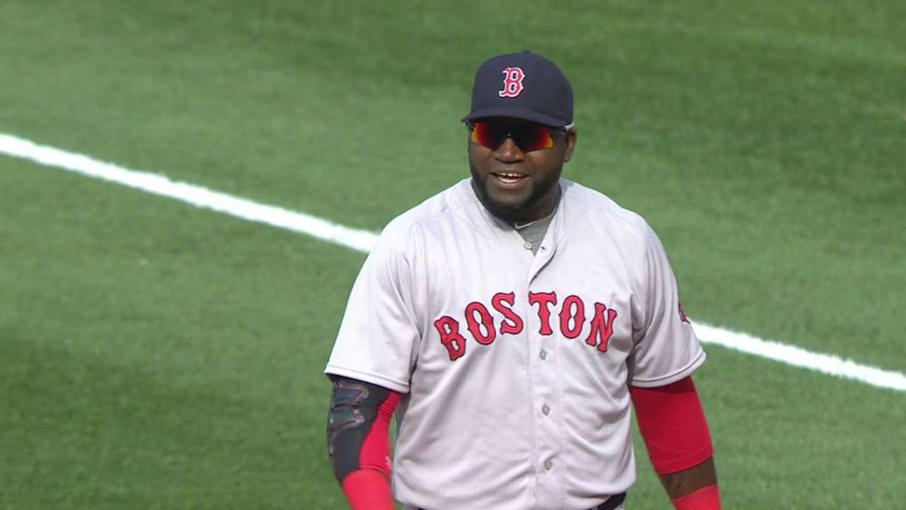 Big Papi slated to play first base vs. Dodgers