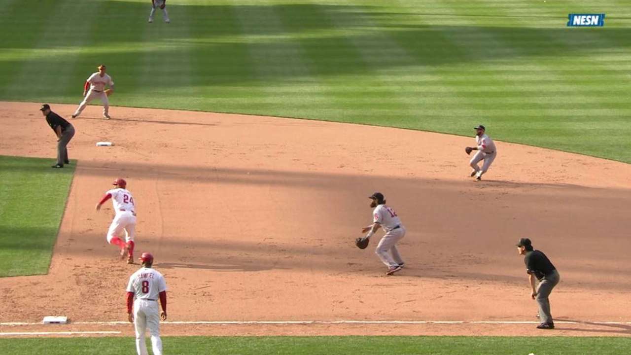 Pedroia's sliding stop