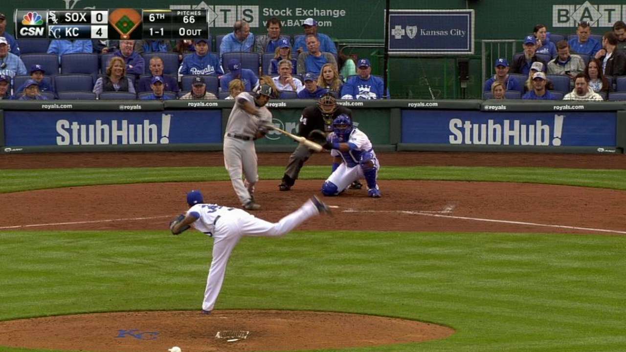 M. Johnson's first MLB hit